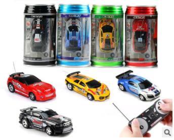 New Mini-Racer Remote Control Car 8 Color Coke Can Mini RC Radio Remote Control Micro Racing Car 1:63 Kids rc cars Toys