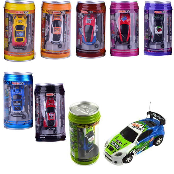 Multicolor Coke Can Mini Speed RC Radio Remote Control Micro Racing Car Toy Gift 8 Colors