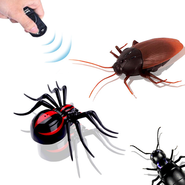 Remote Control Line Halloween Toy Remote control cockroach spider ant strange new infrared remote control cockroach toy