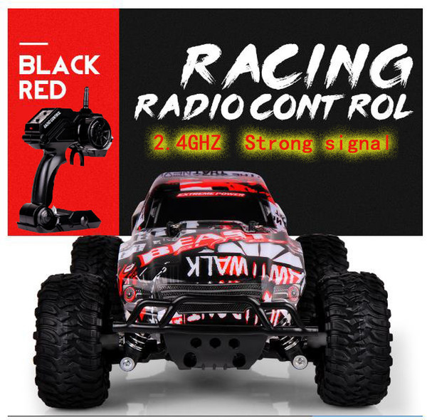 2.4GHz signal strengthWholesale-Super large high-speed remote control car professional 4x4 racing super powered toy car model Free shipping