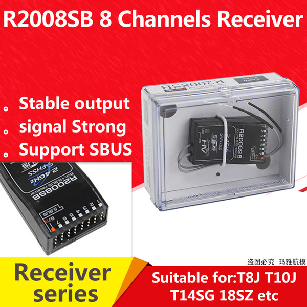 Original R2008SB S.Bus 8-Channel S-FHSS Receiver for Futaba 6J/6K/8J/14SG/18MZ/18SZ Radio Remote Control