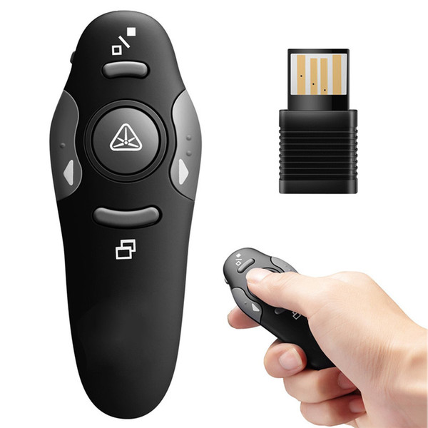 2.4 GHz Wireless Presenter Red Laser Pointers Pen USB RF Remote Control Page Turning PPT Laser Pointer Presentation Accessories K378