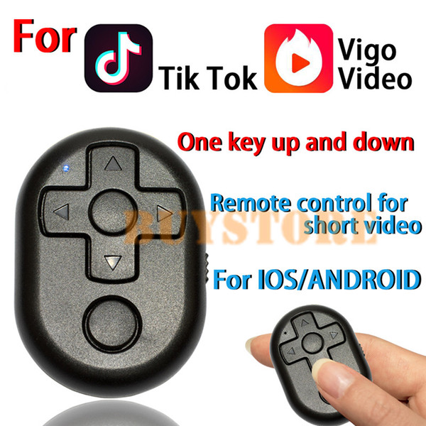 Free DHL Multi-function Camera remote control Page turner for app Is Suitable for Tik Tok,Vigo Video, Etc Short Video APP IOS ANDROID