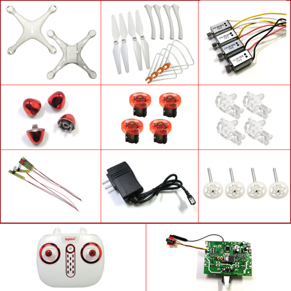 SYMA X8SW X8SC X8PRO X8 pro RC Drone Quadcopter Spare Parts Motor Blades Shell Wind Landing Gear Receiving Board Controller