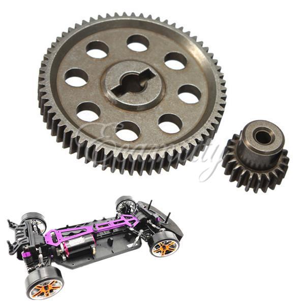 New High-quality Metal RC HSP 1:10th 11184 Differential Main Gear 64T 11181 Motor Gear 21T teeth Car Truck