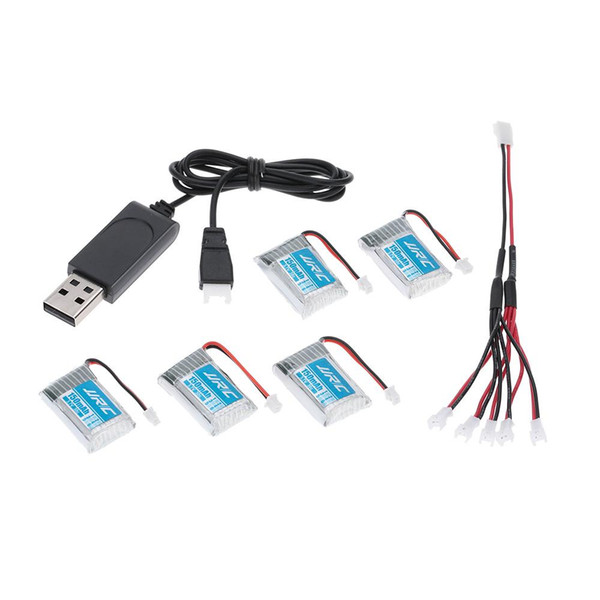 New Original JJRC H20 3.7V 150mAh 30C Lipo Battery and Charging Cable Set RC Hexacopter Part H20-001