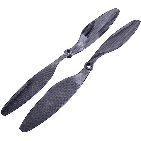 8x4.5 3K Carbon Fiber Propeller CW CCW 8045 CF Props Blade For RC Quadcopter Hexacopter Multi Rotor UFO Blcak Color Parts by DHL