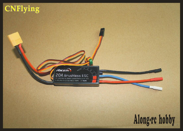 free shipping 20A 40A 60A Waterproof brushless ESC For Boat With Water-cooling System FOR Volantexrc V792-2 V798-1 V798-2 797-3 797-4