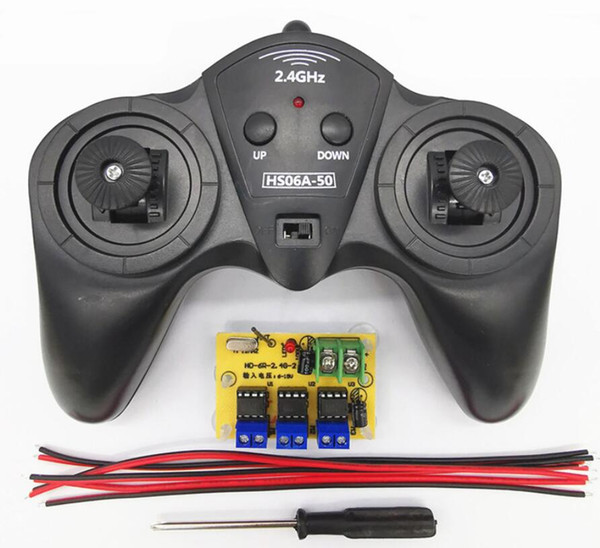 6CH 2.4G Remote Controller DC 6V-15V Large Power Transmitter Receiver Radio System for DIY RC Boat Cars 50M Wireless Controlling