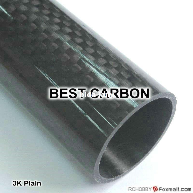 Free shiping 4pcs x 28mm x 26mm x 1000mm High Quality 3K Carbon Fiber Plain Fabric Wound/Winded/Woven Tube,spearfishing gun tube