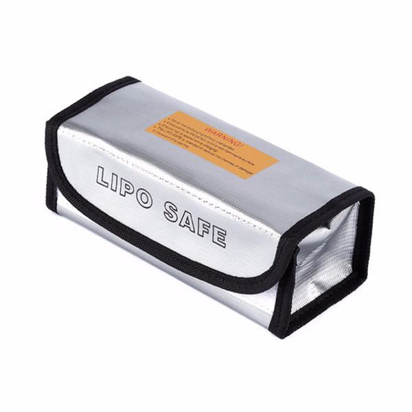 RC LiPo Battery Fireproof Safety Bag Guard Charge Sack Protection Box Bag Lipo Guard Bag Silver 185*75*60mm Hot Fire Retardant