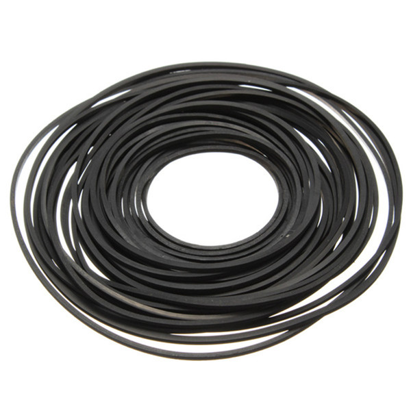 2015 Hot 50pcs Diameters from 30 mm to 120 mm Black Rubber Small Fine Pulley Belt Engine Drive Belts for DIY Toys Module Car order<$18no tra