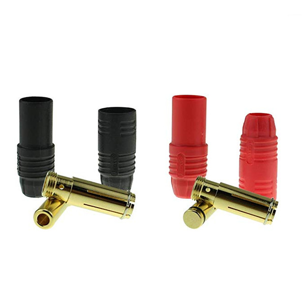 Amass AS150 Male Female Anti Spark Connector Gold Plated Banana Plug Set for Battery ESC and Charge Lead(2Pairs)