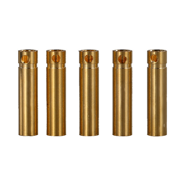 Hihg Quality 50Pcs/ Sets 4.0mm 4mm RC Battery Gold-plated Bullet Connector Gold Plated Banana Plug Connector