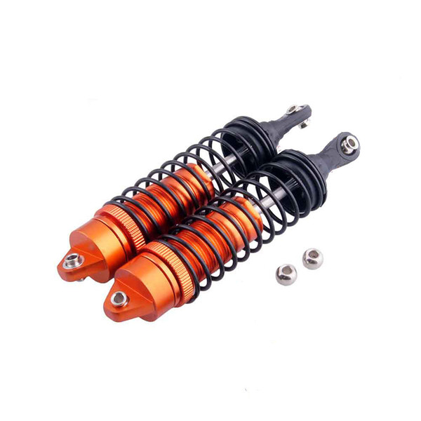 RC SLA014 Orange Alum Front Shock Absorber 90mm 2P For Traxxas Slash Short Truck