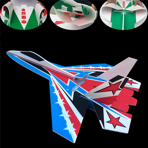 Brand new su 27 model rc airplanes part multicolor shatter resistant kt foam board led jet plane body kits dropshipping