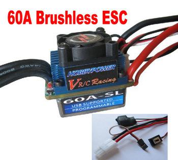 Wholesale-Hobbypower Racing 60A SL V2 Brushless Speed Controller ESC for RC 1/10 Car Truck