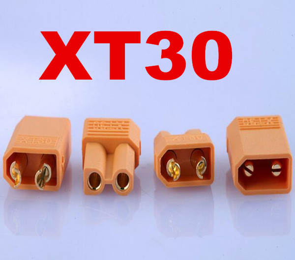 new arrive 100 pairs XT30 Male Female Bullet Connector Plug Gold Plated Banana For RC Quadcopter Li-on Battery