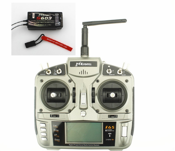 I6S RC Full Range 2.4GHz DSM2 6-Channel Remote Control Radio with S603 Receiver(Mode1 or Mode2)