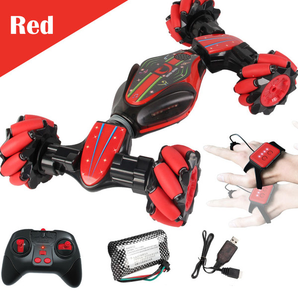 Kids Wirless RC Car Toys Dancing Spinning Car Boys Stunt Dump Remote Control Gesture Sensitive Twist Car Auto Child Toys Gifts Package 07