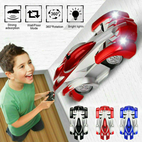 Wall Climbing Remote Control Car Radio Controlled Stunt Racing Kids Driving Toys