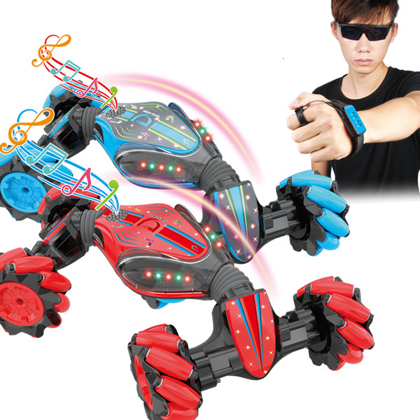 Toddler Wirless RC Car Toys Dance Spinning Car Boys Stunt Dump Remote Control Gesture Sensitive Twist Cars Auto Kids Toys Gift Package 04