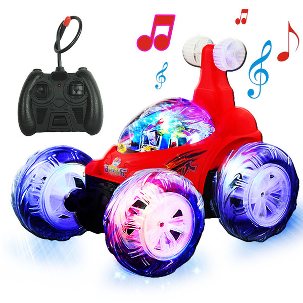 Rechargeable remote control dump truck stunt car telescopic rolling remote control electric car children's toy car holiday gift