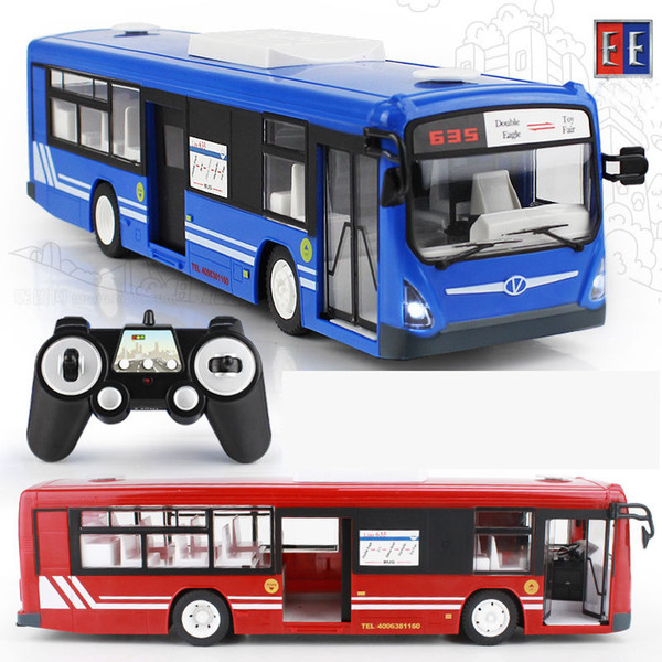 RC Car 2017 New 2.4G Remote Control Bus Car Charging Electric Open Door RC Car Model Toys For Children Gifts