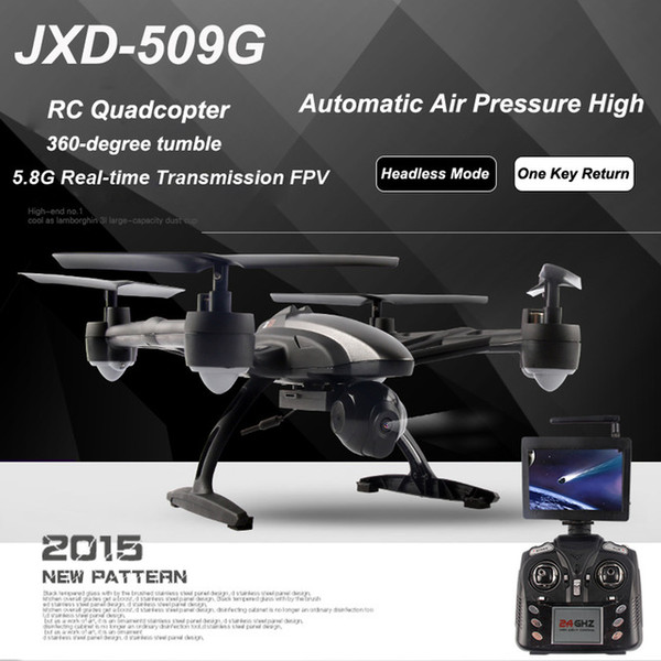 JXD 509G 5.8G FPV Wifi Camera RC Quadcopter with Camera RTF 2.4GHz Headless Mode One Key Return Real Time Video FSWB