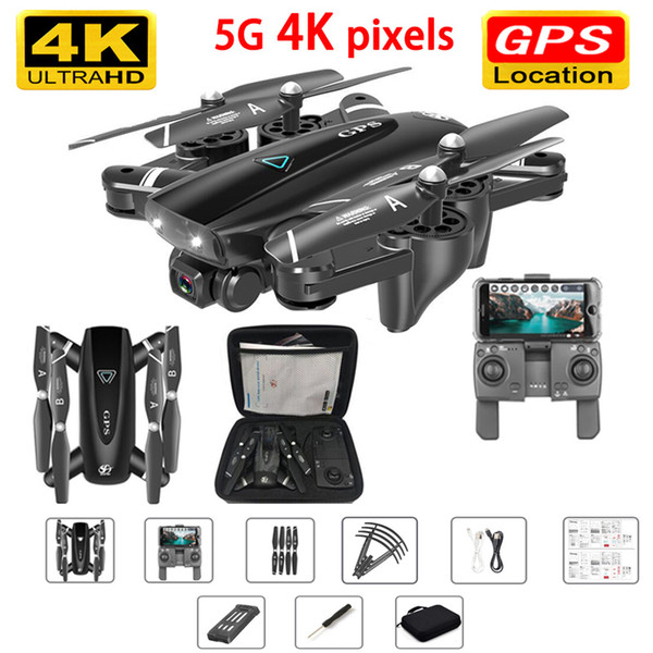 GPS Drone with 4k Camera 5G RC Helicopter Quadcopter Drones HD 4K WIFI FPV Foldable Off-Point Flying Photos Video Dron Helicopter Toy