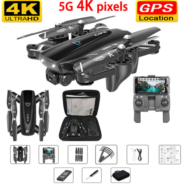 MS3 GPS Drone with 4k Camera 5G RC Helicopter Quadcopter Drones HD 4K WIFI FPV Foldable Off-Point Flying Photos Video Dron Helicopter Toy