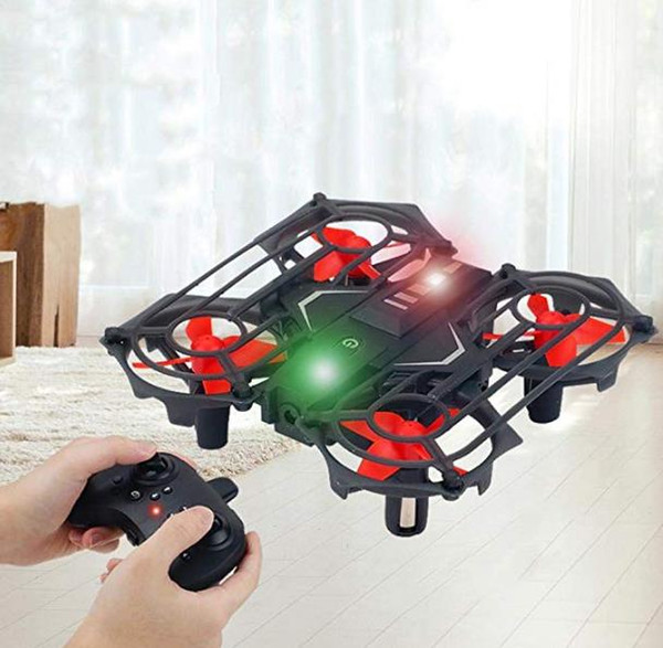 Mini Drone for Kids, 2.4Ghz RC/Gesture Sensing Dual Mode Drone, Hand Throwing Off, Gesture Sensing, Cool Night Light, Safety Shield