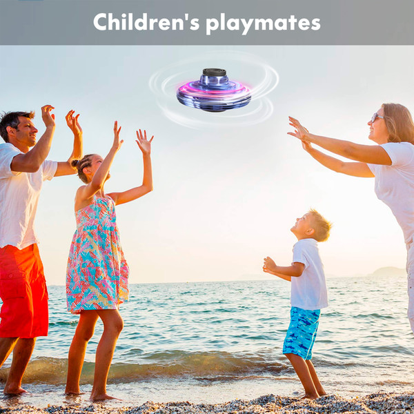 FlyNova UFO Fidget Spinner Toy Kids Portable Flying 360° Rotating Shinning LED Lights Release Xmas Flying Toy Gift Drop Free Shipping