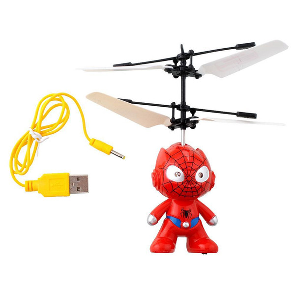 new drone Small Mini RC Spider Man Aircraft Flying Induction Helicopter Charging Kid Toys Gift 11