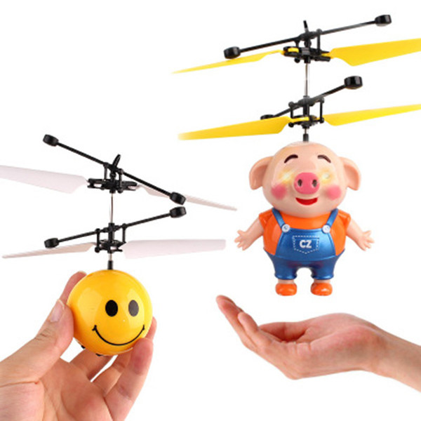 Rc New Easy To Operate Helicopter Toy New Strange Mini Aircraft Suspension Light Intelligent Sensor Flying Ball Children's Toys