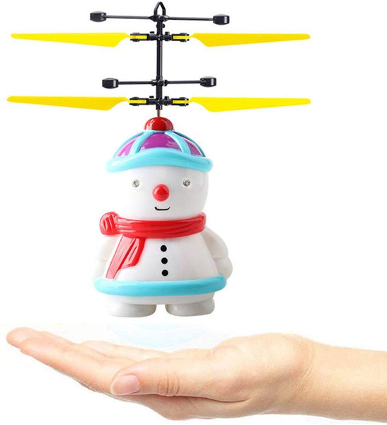 Snowman flying automatic motion sensor Drones baby Kid toy fly toy RC helicopter Electronic Xmas Christmas gift for boy and girl Flyer