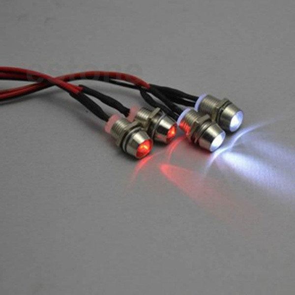 4pcs RC Model Drift Car LED Night 5mm & 3mm headlamps headlights LED Light LED For RC Car