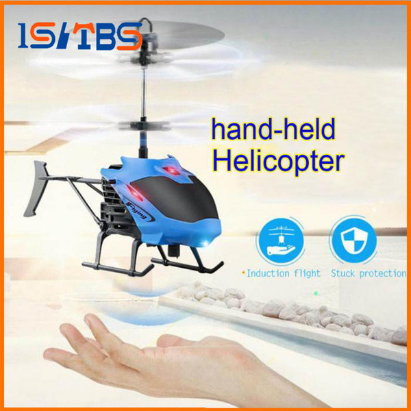 Mini Drone Aircraft RC Helicopter Gesture Induction Automatic Power Protection LED Flash Light Remote Control Toy