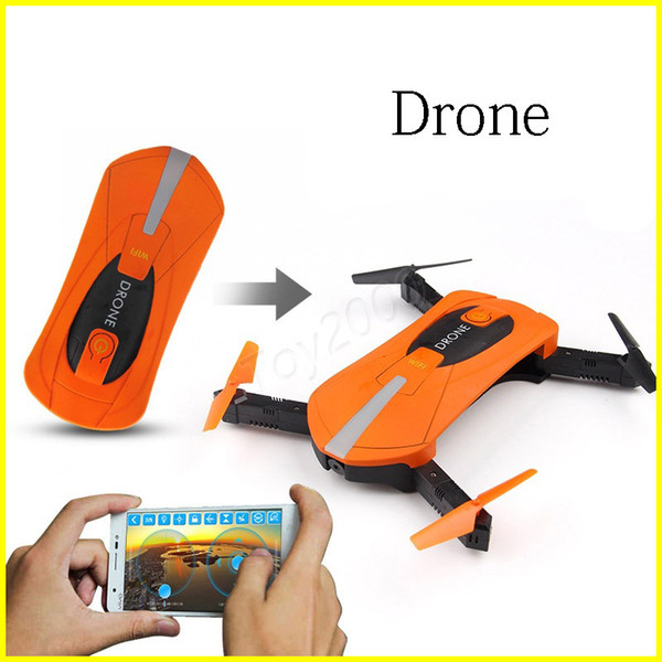 JY018 Pocket RC Drone WiFi FPV Quadcopter Mini Foldable Selfie Drone RC Drones with 2 million Camera HD FPV Professional H37 720P