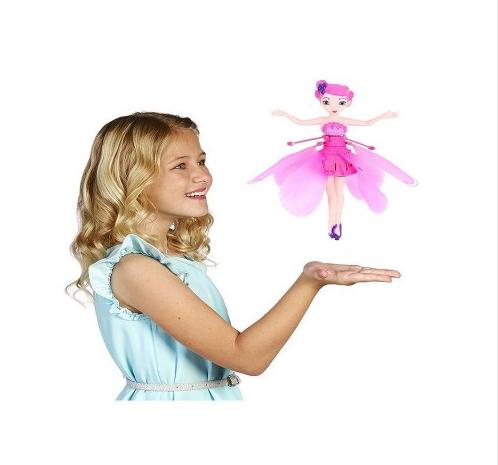 Flying Angel Dolls Toy Infrared Induction Control Flying Dolls Remote Control Flying Toys For Children Girl Creative Gift drone