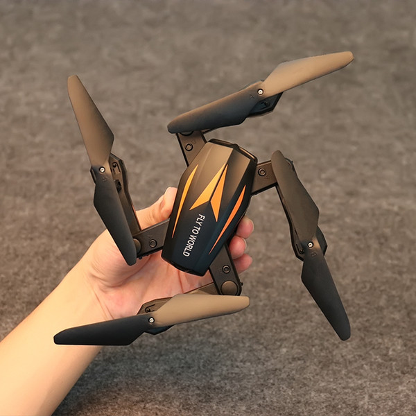 The new 2018 the latest folding four-axis aircraft has a real-time aerial view of wifi map mini remote-controlled aircraft F-12W