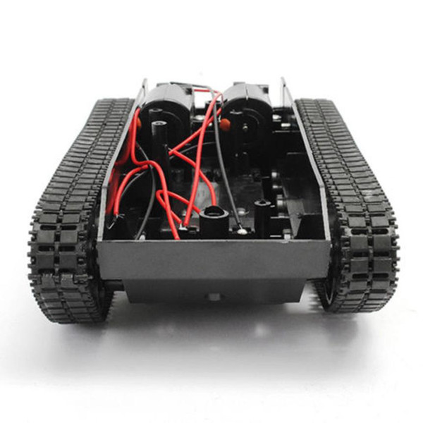 Smart Robot Tank Car Chassis Kit Rubber Track Crawler for Arduino 130 Motor rc tank Remote rc Control plastic toy tanks #TX