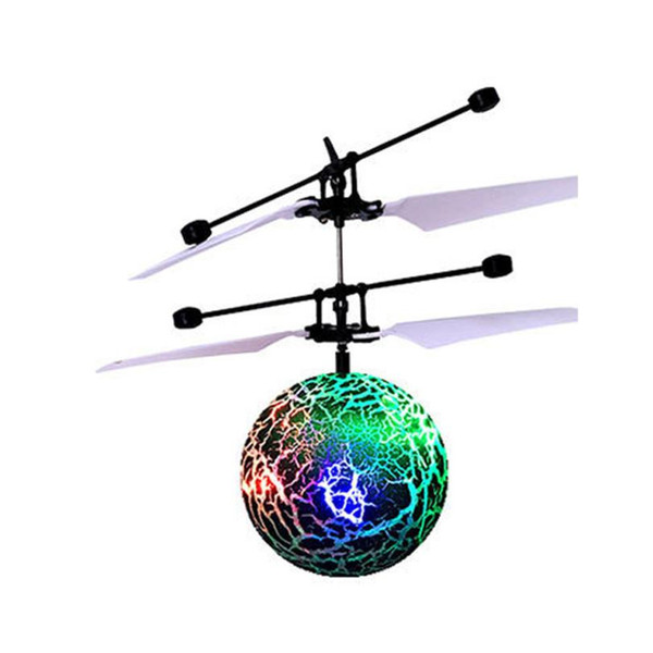 RC Toy EpochAir RC Flying Ball Helicopter Ball Built-in Shinning LED Lighting for Kids Teenagers Colorful Flyings Feb10