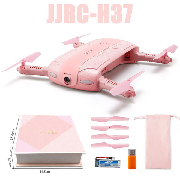 New JJRC H37 Mini Drone 6-Axis Gyro ELFIE-Love520 HD 2 Million WIFI Aerial Photography Folding RC Drones Free Shipping WX-T02