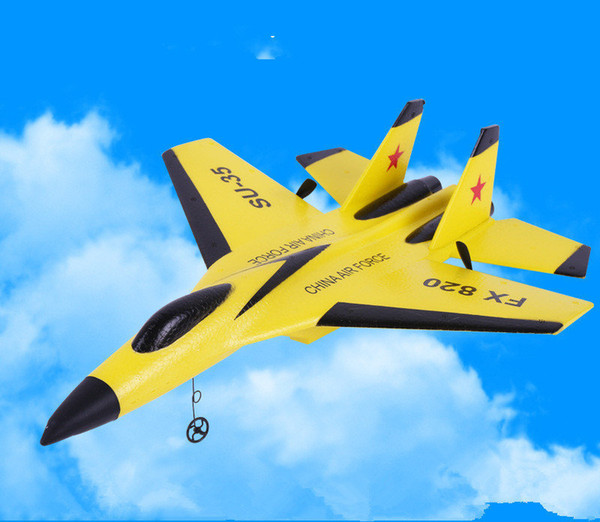 EVA foam wireless remote control aircraft,Su35/F16 toy fighter, USB charging,children's fixed-wing toy combat aircraft.