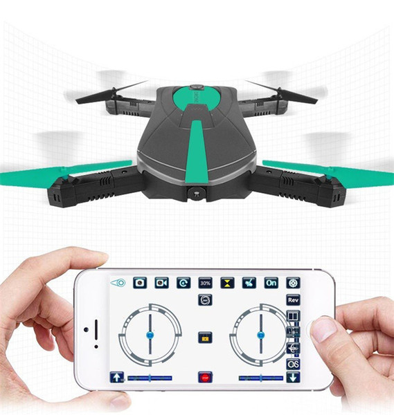 Pocket Selfie Drone JY018 Elfie Foldable Mini Selfie Drones RC Quadcopter WiFi FPV 720P HD G-sensor Headless Mode Helicopter PK H37