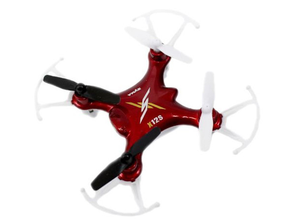 Syma X12S Nano 6-Axis Gyro 4CH 2.4G Transmitter RC Quadcopter with Protection Guard Nano Headless function-Red