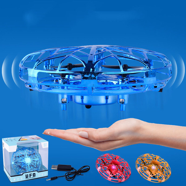 HOME-New UFO Mini Flying RC Infraed Induction Helicopter Toys USB charging Flashing Light Aircraft For Kid funny Airplanes