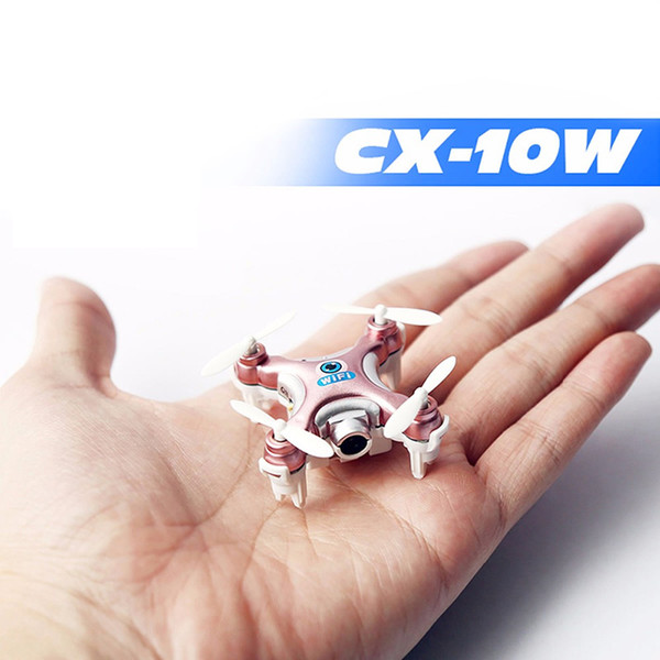 3 Colors Mini Remote Control Helicopter CX-10W CX10W CX-10W-TX RC Quadrocopter With Camera Mini Drones Dron FPV