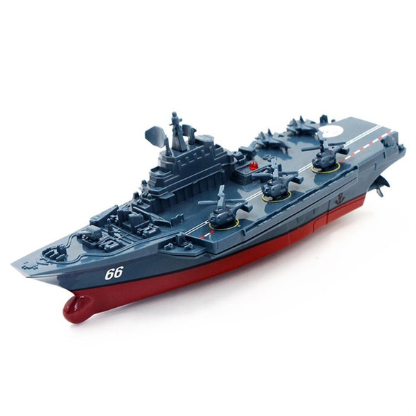 Remote Control Military Warship Model Electric Toys Waterproof Mini Aircraft Carrier Gift For Kids